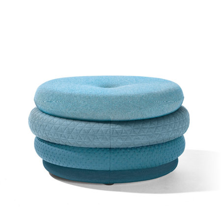 Richard Lampert Fat Tom Pouf. Blau