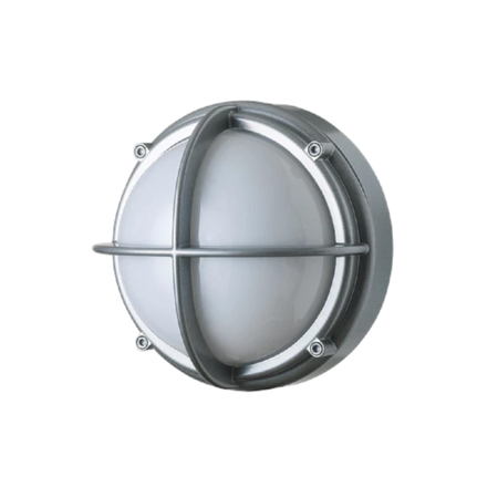 Louis Poulsen Skot Wandleuchte: Aluminiumfarben- Opal