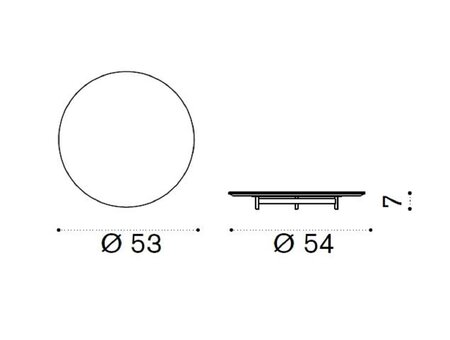 Ethimo Calipso Tablett Ø53 H7