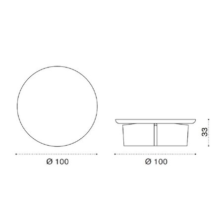 Ethimo Cross Tisch Ø100 x 33