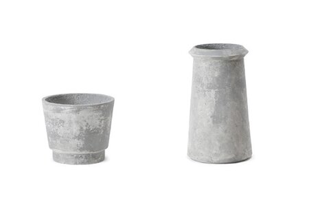Ethimo Bulbi Calla Betonvase:Grigio Carbone