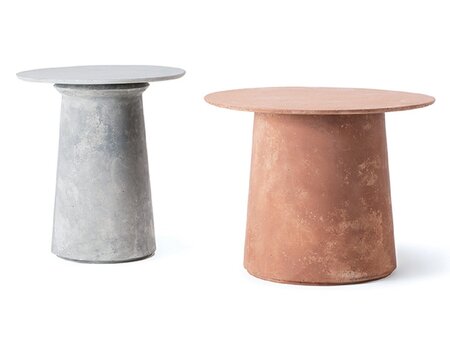 Ethimo Bulbi Top 90 Betonplatte - Rosso Mattone / Grigio Carbone