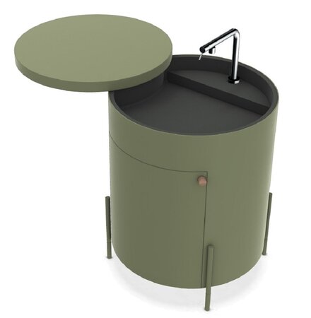 Ethimo Phil Kitchen sink module - Grill Modul Waschbecken - Olive Green