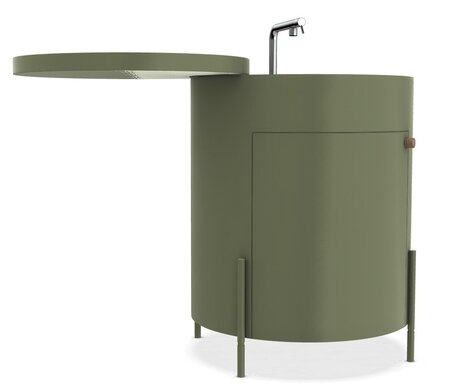 Ethimo Phil Kitchen sink module - Grill Modul Waschbecken - Olive Green