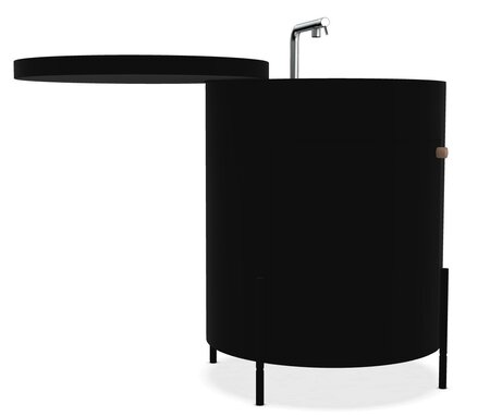 Ethimo Phil Kitchen sink module - Grill Modul Waschbecken - Sepia Black