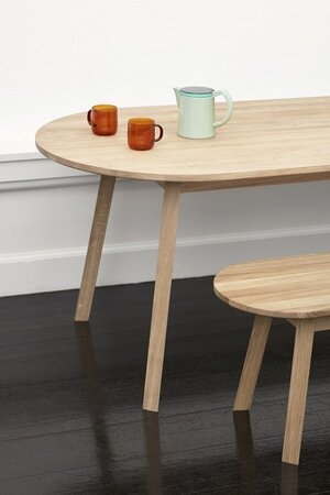 Hay Triangle Leg Table Oiled Solid Oak L 200 X W 85 X H 74