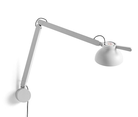 Hay PC Double Arm with Wall Bracket - Ash Grey