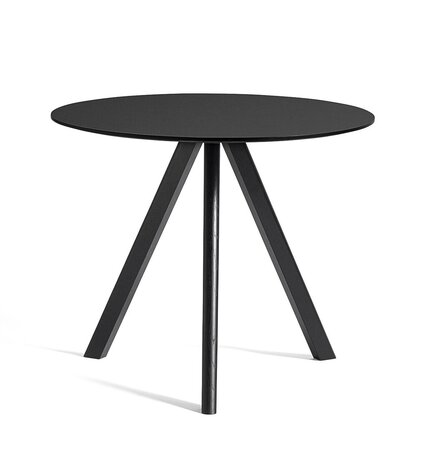 Hay CPH 20 Round Black Linoleum Table - Ø90 X H74 cm