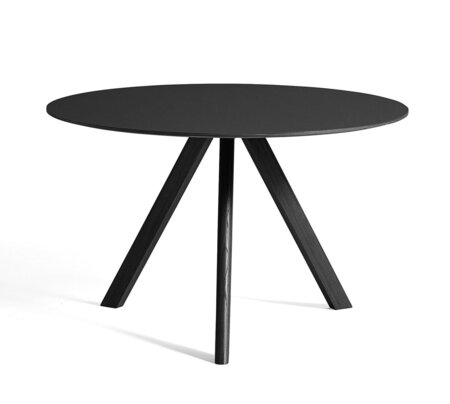 Hay CPH 20 Round Black Linoleum Table - Ø120 X H74 cm