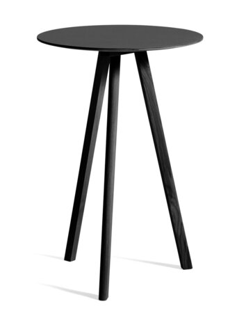 Hay CPH 20 Round Black Linoleum Table - Ø70 X H105 cm