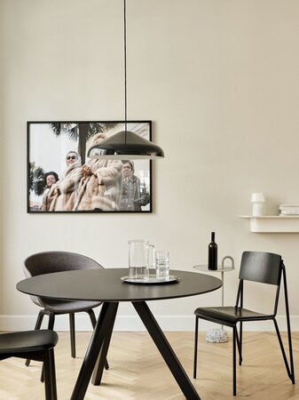 Hay CPH 20 Round Black Linoleum Table