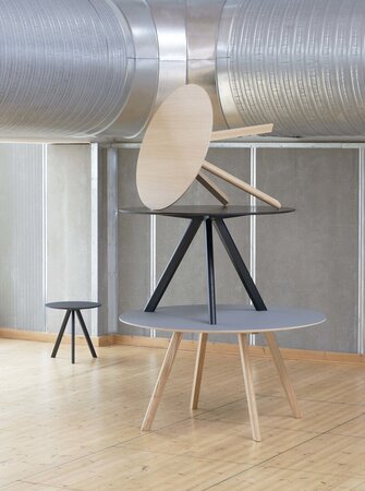 Hay CPH 20 Round Black Linoleum Table