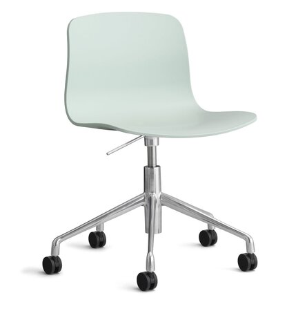 Hay About A Chair Aac 50 Polished Aluminium-Dusty Mint 2.0