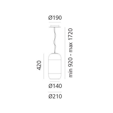Artemide Gople RWB Suspension
