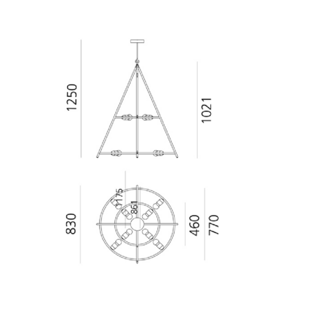 Artemide El Porís Pendelleuchte