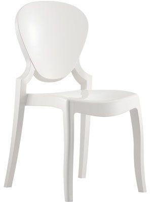 Pedrali Queen 650 Stuhl-BI-Polycarbonat weiß 