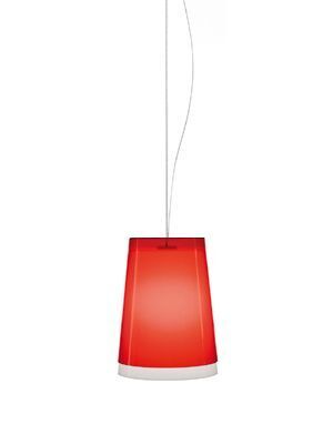 Pedrali L001S/AA Pendelleuchte-RT-Polycarbonat Transparentes Rot
