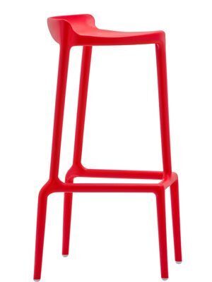 Pedrali Happy 490 Barhocker-RO2-Polypropylen rot