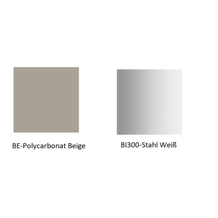 Pedrali L001ST/BA Stehleuchte-BE-Polycarbonat Beige / BI300-Stahl Weiß