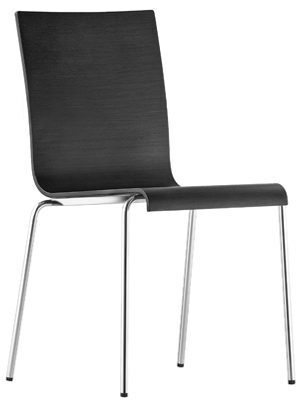 Pedrali Kuadra 1331 Stuhl-AN-Eichenholz schwarz gebeizte Wenge