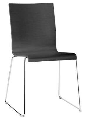 Pedrali Kuadra 1328 Stuhl-AN-Eichenholz schwarz gebeizte Wenge