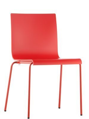 Pedrali Kuadra XL 2403 Stuhl-RO-Tecnopolymer Rot