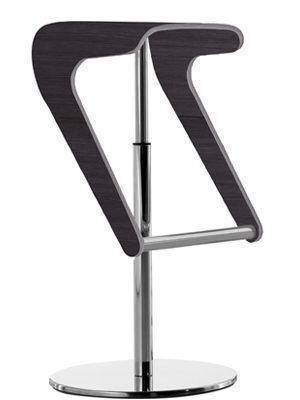 Pedrali Woody 495 Barhocker-W-Schale Wenge gebeizt,ST-Stahl Satiniert