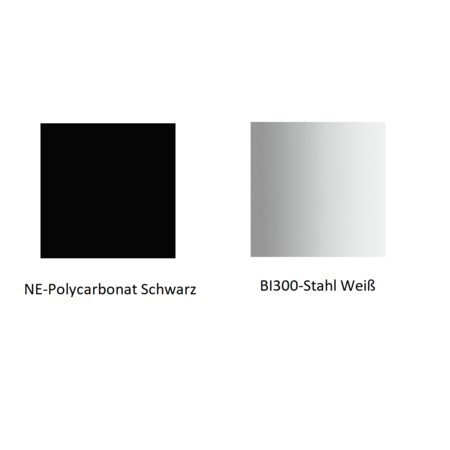 Pedrali L002ST/BA Stehleuchte-NE-Polycarbonat Schwarz / BI300-Stahl Weiß