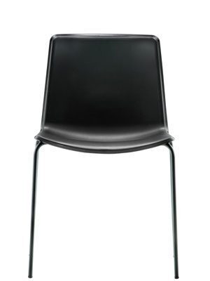 Pedrali Tweet 890 Stuhl, zweifarbig-NE-Polypropylen Schwarz / BI-Polypropylen Weiss
