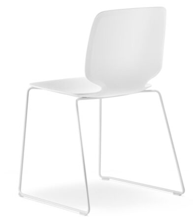 Pedrali Babila 2740 Kufenstuhl-BI-Tecnopolymer Weiss-BI-Tecnopolymer Weiss
