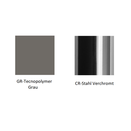 Pedrali Babila 2740 Kufenstuhl-GR-Tecnopolymer Grau-CR-Stahl Verchromt