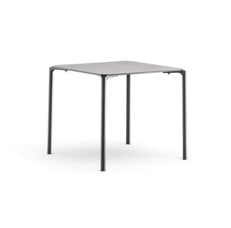 Pedrali Jump TJ Tisch-79 x 79 cm-COM-nero-Kompaktplatte Schwarz