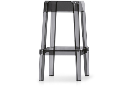 Pedrali Rubik 580 Barhocker-FU-TR-Polycarbonat Grau Transparent
