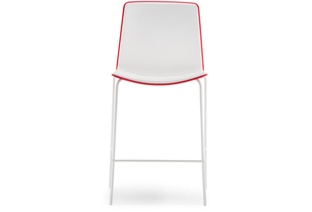 Pedrali Tweet 892 Barhocker-RO-Polypropylen Rot / BI-Polypropylen Weiss