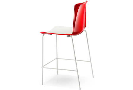 Pedrali Tweet 892 Barhocker-RO-Polypropylen Rot / BI-Polypropylen Weiss