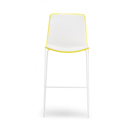 Pedrali Tweet 892 Barhocker-GI-Polypropylen Gelb / BI-Polypropylen Weiss