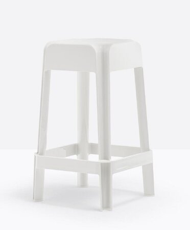 Pedrali Rubik 582 Barhocker-BI-Polycarbonat Weiss