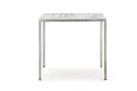 Pedrali Fabbrico TFA Tisch-L 80 x T 80 cm-TR-Stahl Transparent