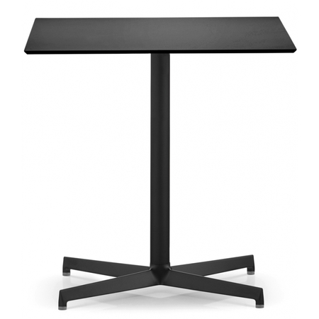 Pedrali Laja 5430 Tisch-NERO-Aluminium Schwarz-Quadratisch