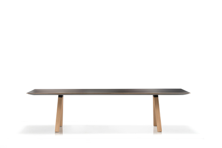 Pedrali Arki Wood Esstisch-FNP_NE-Fenixplatte Schwarz-Laminat