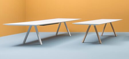 Pedrali Arki Wood Esstisch-CFC_BI-Kompaktplatte Weiss-Laminat