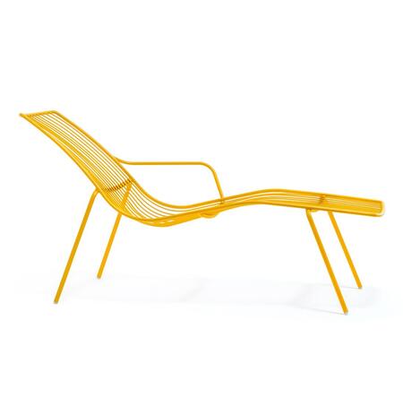 Pedrali Nolita Chaise Longue-GI100E-Stahl Gelb