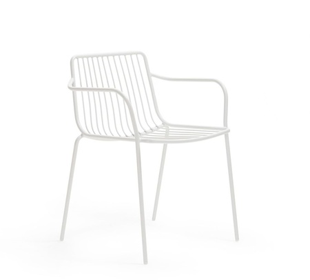 Pedrali Nolita P-BI200E-Stahl Weiss-Niedrige