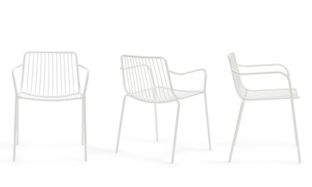 Pedrali Nolita P-BI200E-Stahl Weiss-Niedrige