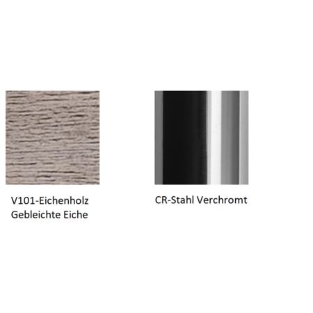 Pedrali Inga S Barhocker-CR-Stahl Verchromt-V101-Eichenholz Gebleichte Eiche-67 cm