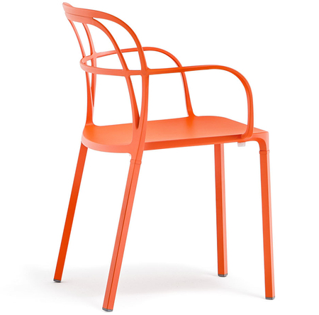 Pedrali Intrigo Stuhl-AR500E-Aluminium Orange