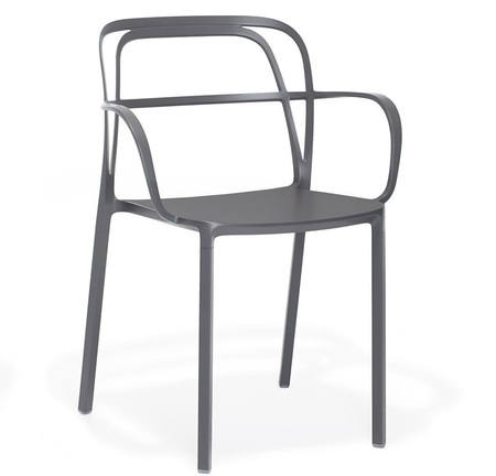 Pedrali Intrigo Stuhl-GAE-Aluminium Anthrazitgrau