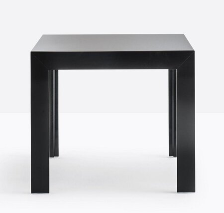 Pedrali Matrix 86x86 Tisch-NERO-Glasplatte Schwarz