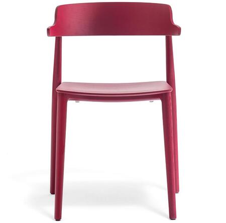 Pedrali Nemea P Stuhl-RB-Eschenholz Rot