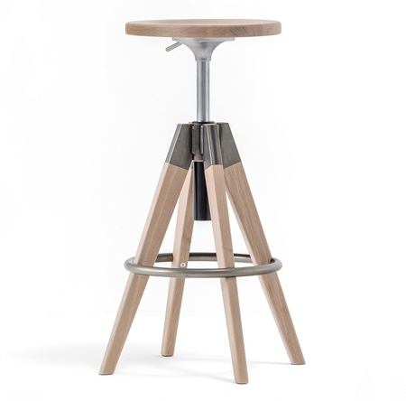 Pedrali Arki Stool - RS-Eichenholz Eiche gebleicht 400